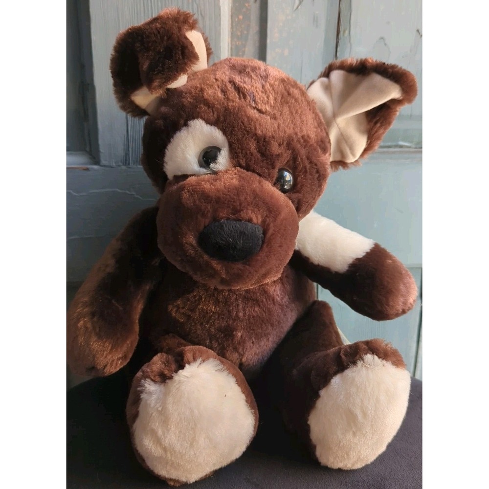 Build A Bear Chocolate Brown Dog Fudge Pup‎ 10" Plush Stuffed Animal Toy